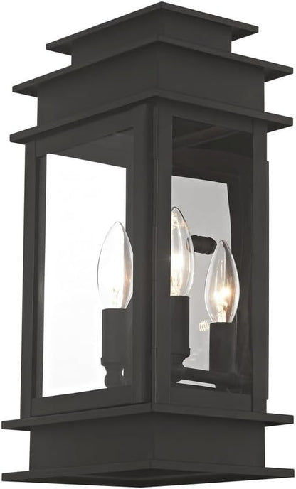 Livex Lighting 2014-29 Princeton Outdoor Wall Lantern, Vintage Pewter, 14" x 7.5" x 14"