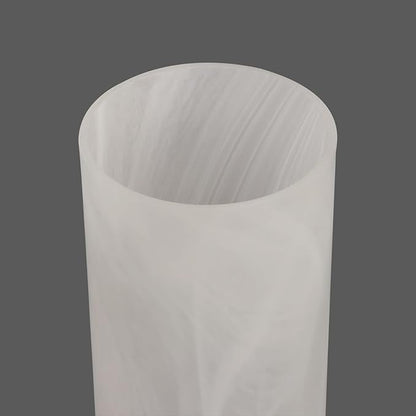 3 Pack Alabaster White Cylinder Glass Lamp Shade Replacement with 1-5/8-inch Fitter Opening for Ceiling Fan Light Kit Wall Sconce Pendant Light Fixture G0121