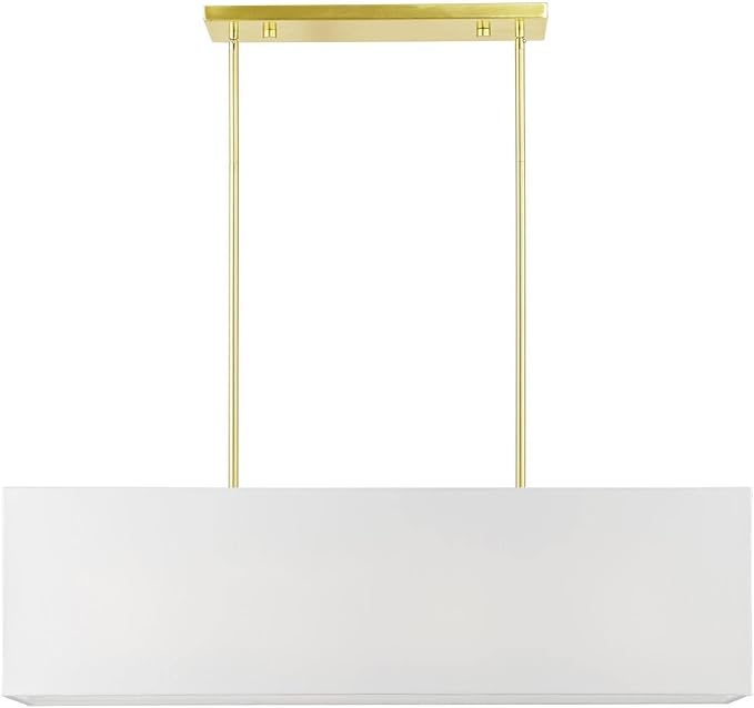 Livex Lighting, 41155-12, Summit, Linear Chandelier, Satin Brass