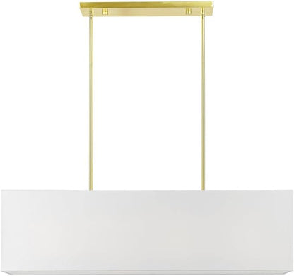 Livex Lighting, 41155-12, Summit, Linear Chandelier, Satin Brass
