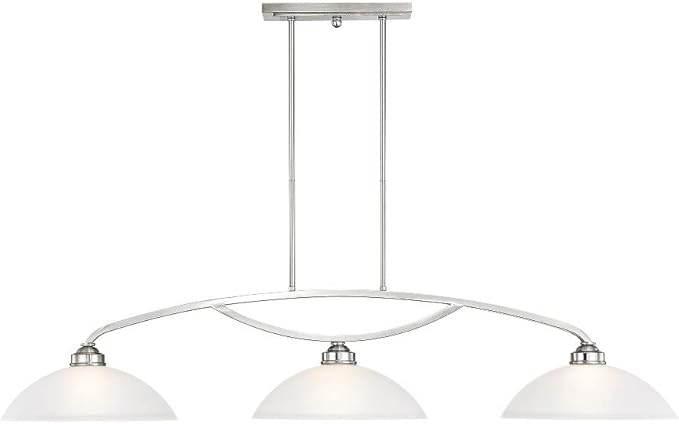 Livex Lighting 4224-91 Somerset Billiard/Island, 11.25x50.00x13.00, Silver
