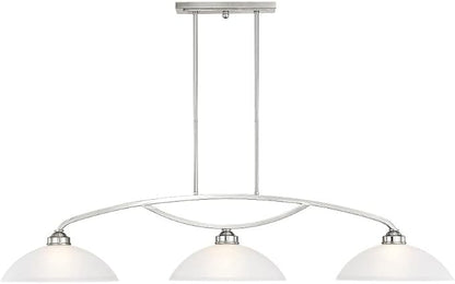 Livex Lighting 4224-91 Somerset Billiard/Island, 11.25x50.00x13.00, Silver