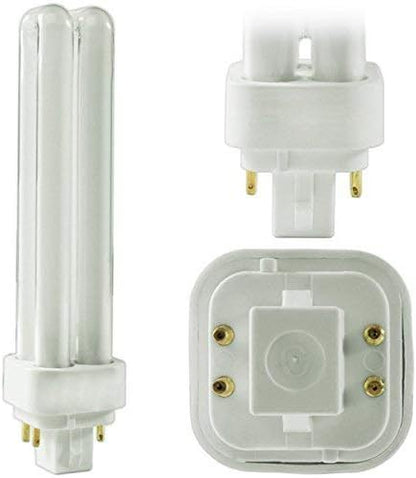 (8 Pack) PLC-18W 835, 4 Pin G24q-2, 18 Watt Double Tube, Compact Fluorescent Light Bulb, Replaces Sylvania 20672 - CF18DD/E/835/ECO and Philips 38332-3- PL-C 18W/835/4P/ALTO (6500 Kelvin, Daylight)