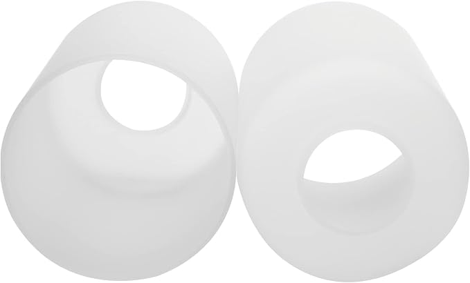 2 Pack Clear Frosted Glass Lamp Shade Replacement Globes & Cover, 6-1/16" Tall, 4-1/16" Diameter, Light Fixture Cylinder Shade with 1 5/8 Inch Fitter