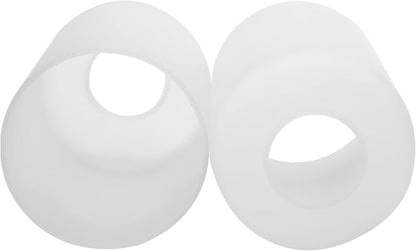 2 Pack Clear Frosted Glass Lamp Shade Replacement Globes & Cover, 6-1/16" Tall, 4-1/16" Diameter, Light Fixture Cylinder Shade with 1 5/8 Inch Fitter