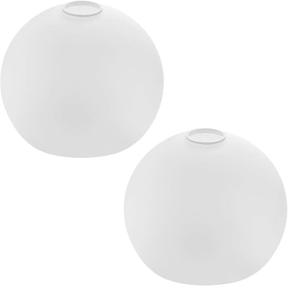Fixture Replacement Globe Shade with 1.65 Inch Fitter, 8 Inch Diameter, E26 Base 1-5/8 In Fitter, Glass Lampshade Cover for Pendant Wall Sconce Chandelier