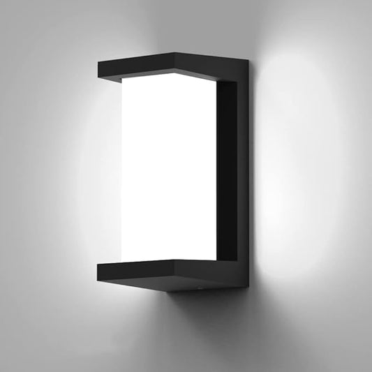 Sytmhoe Outdoor Wall Sconce Lights, 24W 5000K Daylight White Aluminum Exterior Light Fixture Wall Mount Ip65 Waterproof, Led Porch Light for Garage Walkway Hallway Backyard Garden.