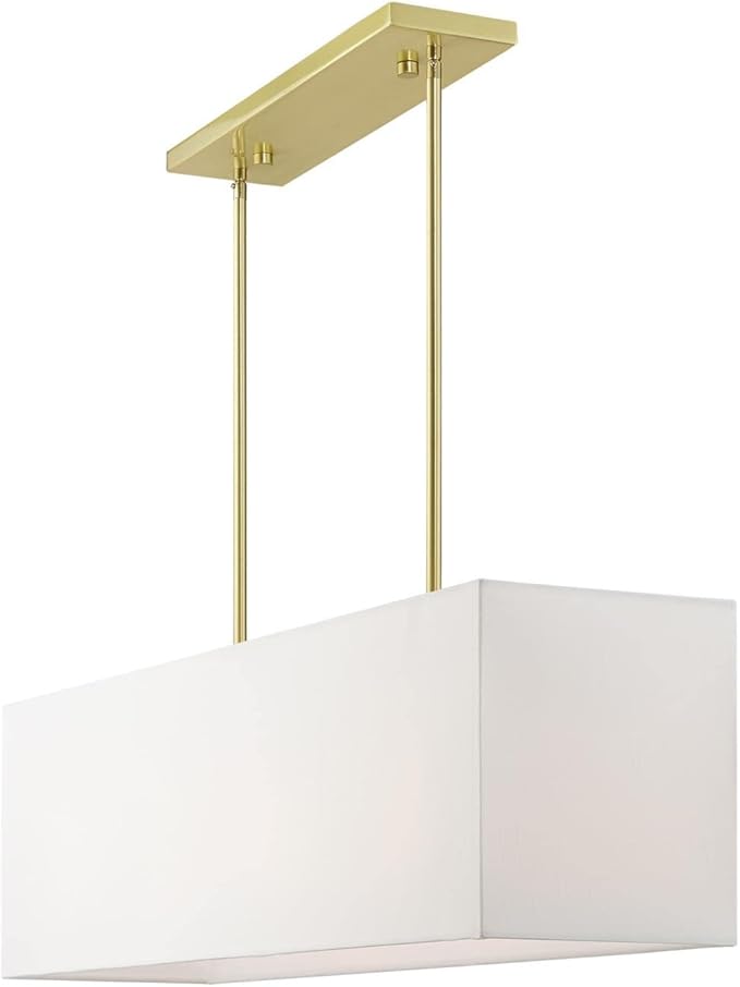 Livex Lighting, 41155-12, Summit, Linear Chandelier, Satin Brass