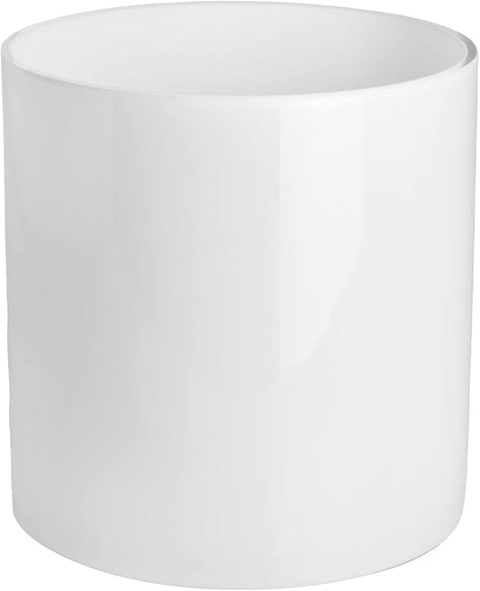 1 Pack White Opal Glass Lamp Shade with 1-5/8-inch Fitter Opening,Height 5.12 in,Diameter 4.72 in, Replacement Lampshade for Pendant light,Table Lamp,Wall Sconces