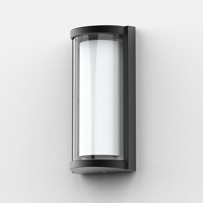 Sytmhoe Outdoor Wall Lights 2Packs,Modern 6000k Cool White LED Exterior Light Fixtures,Wall Sconces Lighting,Black Porch&Patio Light,IP65 Waterproof for Garage Hallway Stairs Gardens(2packs)