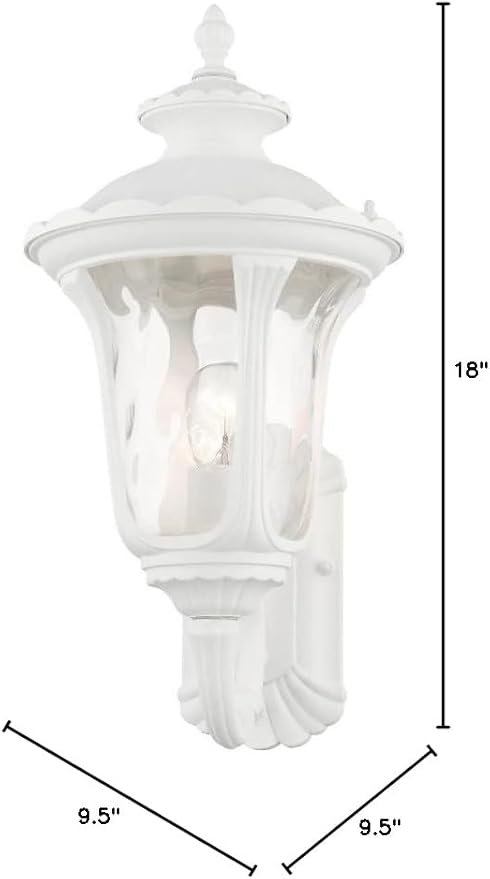 Livex Lighting 7852-07 Oxford 1 Light Outdoor Wall Lantern, Bronze