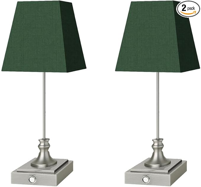 Rechargeable LED Table Lamps with Stepless Touch Control,Sliver Cordless Lamp for Living Room&Bedside&Patio&Shower,Small Desk Lamp(6000mAH Battery),2 Pack for Home Decor,Best Gifts for Family