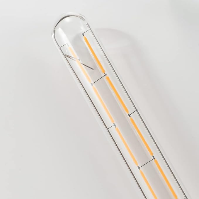 E26 Tubular Led Bulb 8W T10 Dimmable Long Light Bulbs 75 Watt E26 Medium Base 2700k Warm White Edison Lights Bulbs 8.9Inches,6Pack.
