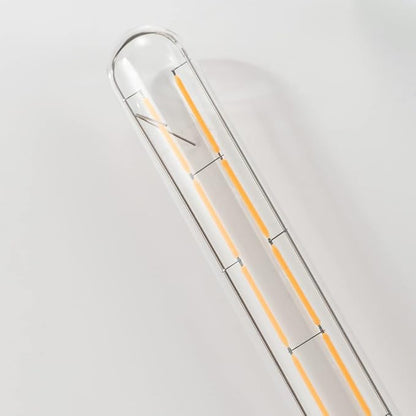 Dimmable 8W T10 LED Bulbs Warm White 2700K E26 8.9inch Long Tubular Light Bulb 75 Watt Vintage Edison LED Filament Bulb 800lm E26 Base Tube Bulb,Pack of 4