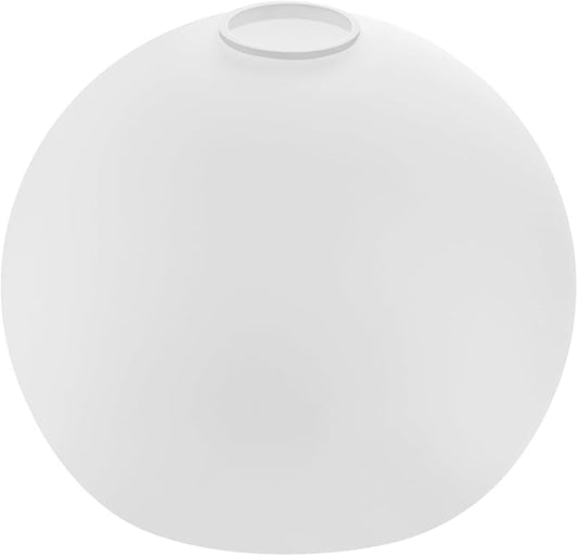 Fixture Replacement Globe Shade with 1.65 Inch Fitter, 8 Inch Diameter, E26 Base 1-5/8 Inch Fitter, Glass Lampshade Cover for Pendant Wall Sconce Chandelier Vanity Light (White Frosted)