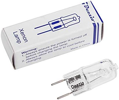 Deezio Xenon 20w g8 120 Volt Bulbs 20 Watt 120V T4 Light Bulbs JCD 190 Lumen, Pack of 10