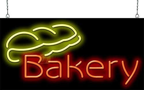 Bakery with Bread Neon Sign