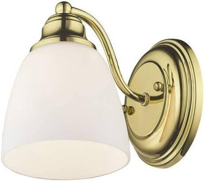 Livex Lighting 13671-01 Somerville 1 Light Wall Sconce, Antique Brass