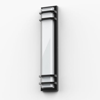 Sytmhoe Outdoor Wall Lights,2Packs 36w Dimmable LED Modern Porch & Patio Wall Light Fixture, 23.6in Black Exterior Sconce Wall Mounted Lights Suitable for Garage Courtyard House(6000K)
