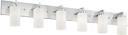 Livex Lighting 16376-05 West Lake 6-Light Bath Light, Chrome, 47 x 4 x 8