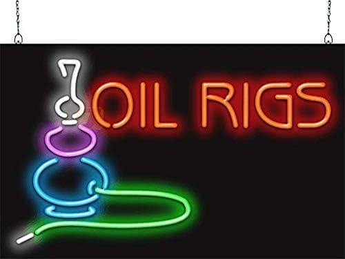 Oil Rigs Neon Sign