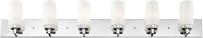 Livex Lighting 16376-05 West Lake 6-Light Bath Light, Chrome, 47 x 4 x 8