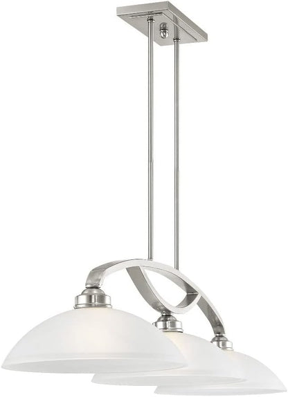 Livex Lighting 4224-91 Somerset Billiard/Island, 11.25x50.00x13.00, Silver