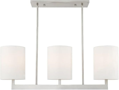 Livex Lighting 42426-07 Linear Chandelier, Bronze, 22.00x36.00x7.50