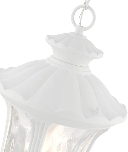 Livex Lighting 7858-04 Oxford 3 Light Outdoor Hanging Lantern, Black