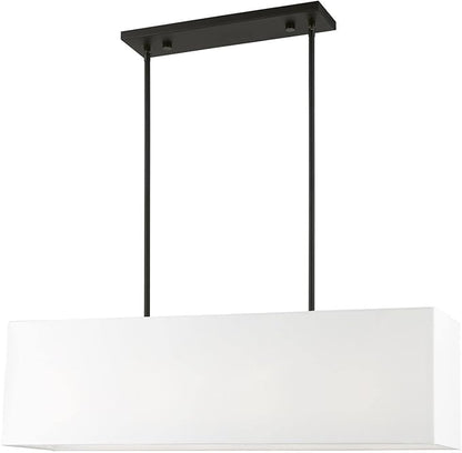 Livex Lighting, 41155-04, Summit, Linear Chandelier, Black