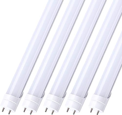 H&B Luxuries 4FT LED T8 Ballast Bypass Type B Light Tube, 18W, Single-Ended & Dual-Ended Connection, 2340LM, G13 Base,T8 T10 T12 Fluorescent Bulbs Replacement, UL & DLC - 4000K (40Pcs)