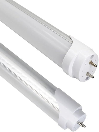 LightingWill LED T8 Light Tube 2FT, Natural White 4000K, Dual-End Powered Ballast Bypass, 1000Lumens 10W 4W Fluorescent Equivalent, Frosted Cover, AC85-265V Lighting Tube Fixtures, 1 Pack
