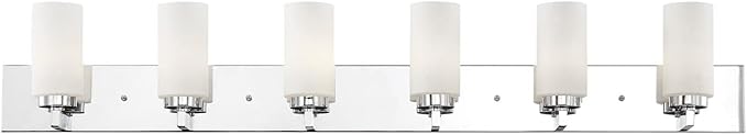 Livex Lighting 16376-05 West Lake 6-Light Bath Light, Chrome, 47 x 4 x 8
