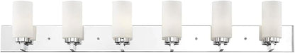 Livex Lighting 16376-05 West Lake 6-Light Bath Light, Chrome, 47 x 4 x 8