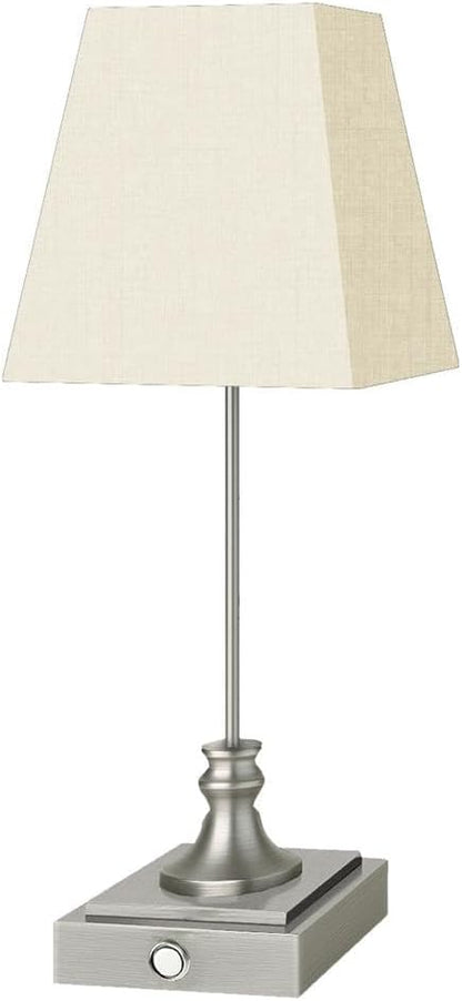 Rechargeable LED Table Lamps with Stepless Touch Control,Sliver Cordless Lamp for Living Room&Bedside&Patio&Shower,Small Desk Lamp(6000mAH Battery),1 Pack for Home Decor,Best Gifts for Family