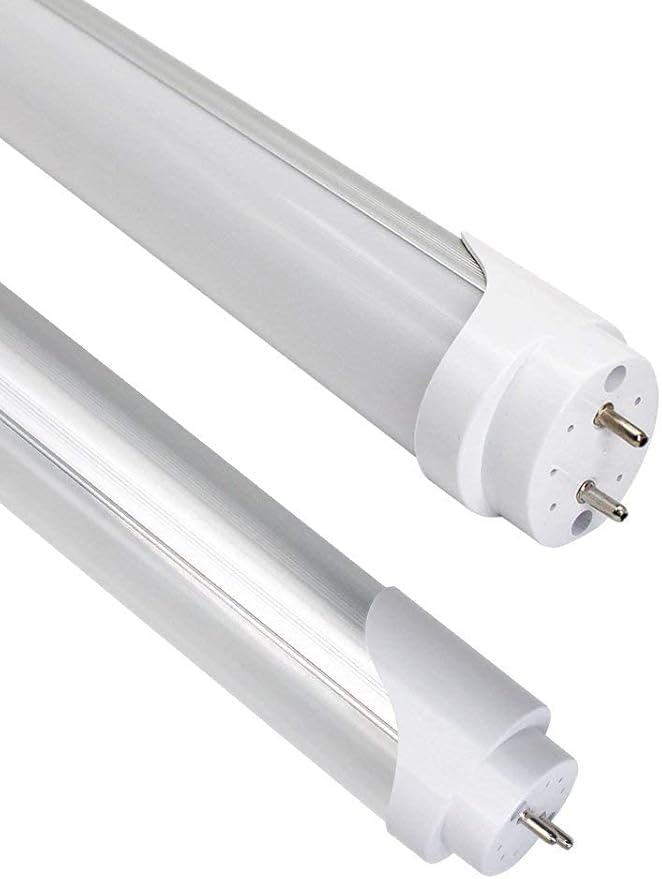 LightingWill LED T8 Light Tube 2FT, Warm White 3000K-3500K, Dual-End Powered Ballast Bypass, 1000Lumens 10W 4W Fluorescent Equivalent, Frosted Cover, AC85-265V Lighting Tube Fixtures, 1 Pack