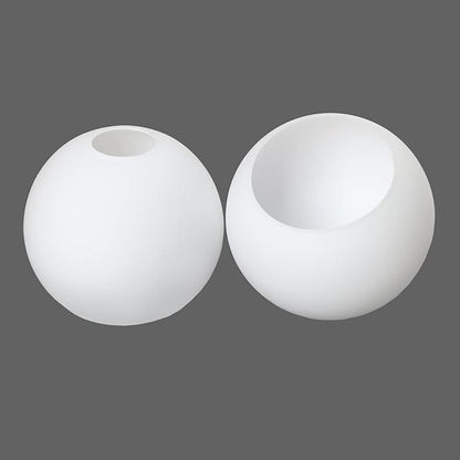 Opal White Frosted Glass Globe Lamp Shades Replacement Lampshade Cover with 1-5/8-inch for Wall Sconce Pendant Lighting G0092
