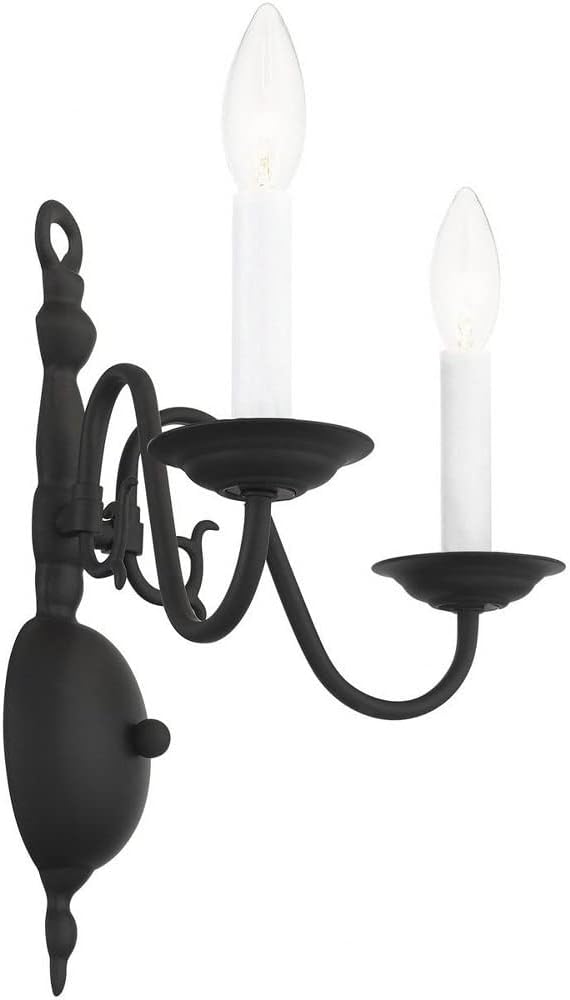 Livex Lighting 5002-02 Williamsburgh 2 Light Polished Brass Wall Sconce