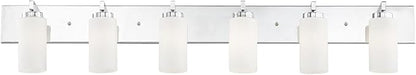 Livex Lighting 16376-05 West Lake 6-Light Bath Light, Chrome, 47 x 4 x 8