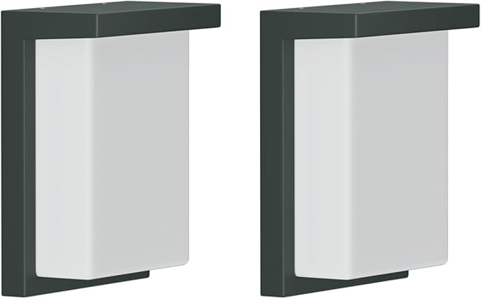 Tipace 2 Pack Modern Outdoor Led Wall Light,30W 3000K 1200Lumen Porch & Patio Hardwired Outside Wall Mount Wall Sconces,Exterior IP65 Waterproof Aluminum Wall Lamp for Front Door Garage Garden