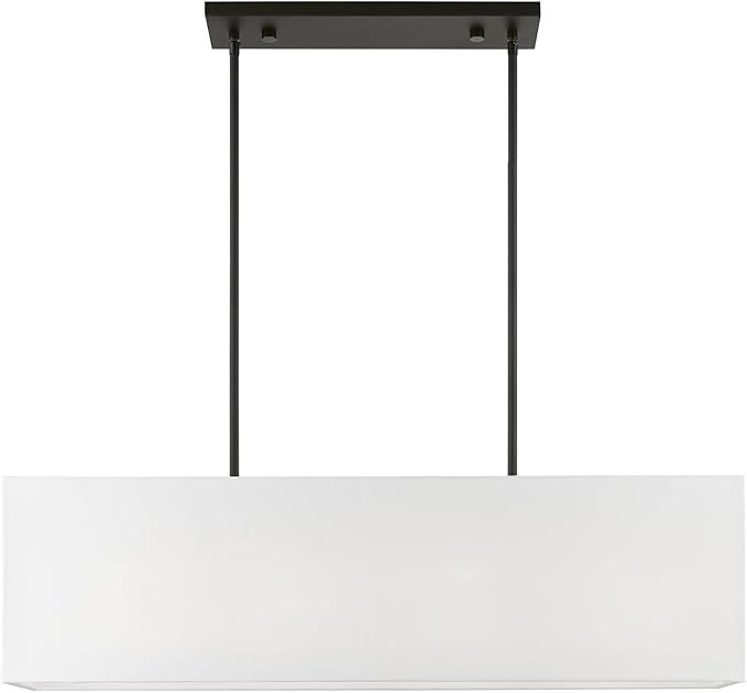 Livex Lighting, 41155-04, Summit, Linear Chandelier, Black