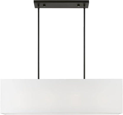 Livex Lighting, 41155-04, Summit, Linear Chandelier, Black