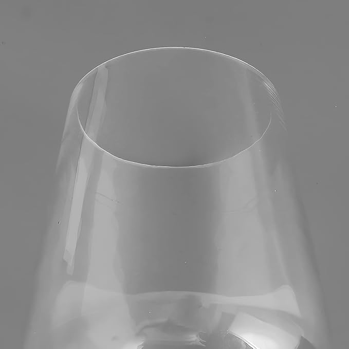 2 Pack Clear Wine Glass Shade, Modern Light Fixture Replacement Globe or Cover with 1-5/8-Inch Fitter for Chandelier Wall Sconce Pendant Light, G0042