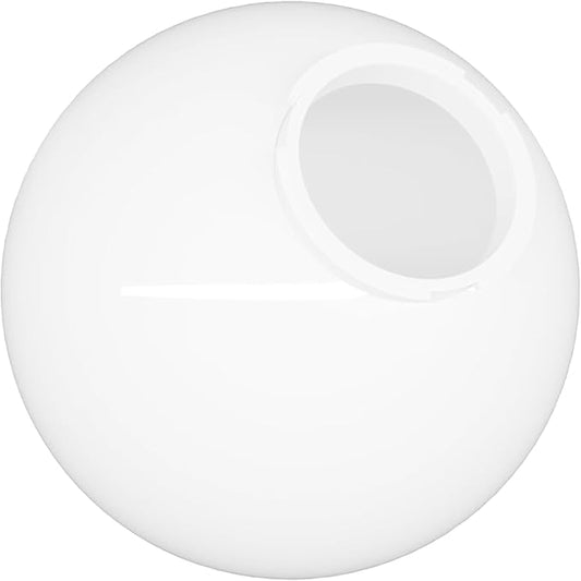 KastLite 10" White Acrylic Lamp Post Globe | Smooth Textured with 4-5/8" Twist Lock Neck | Manufactured in the USA