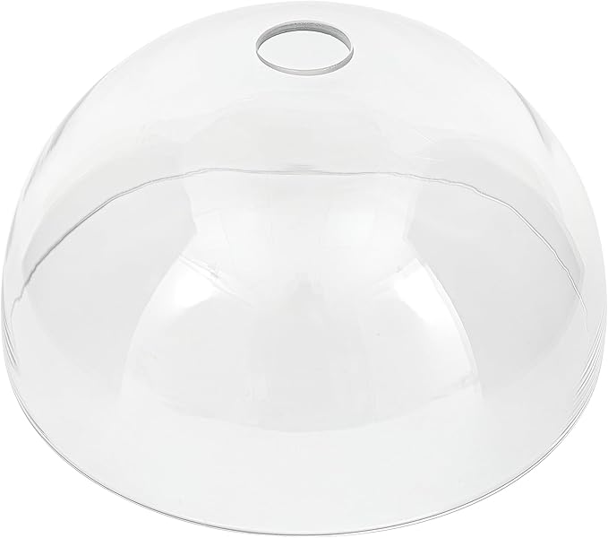 Bowl Glass Lamp Shade Replacement, 1-5/8 inch Fitter, 11.8" Diameter, 6.1" Height, Clear Glass Globe Cover
