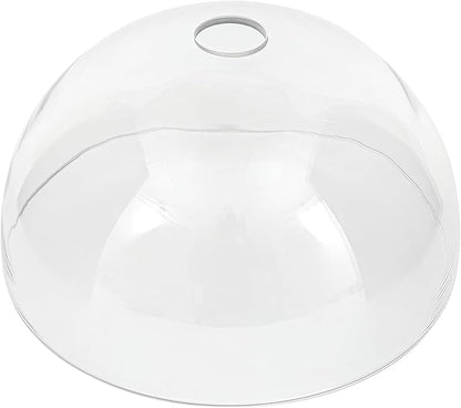Bowl Glass Lamp Shade Replacement, 1-5/8 inch Fitter, 11.8" Diameter, 6.1" Height, Clear Glass Globe Cover