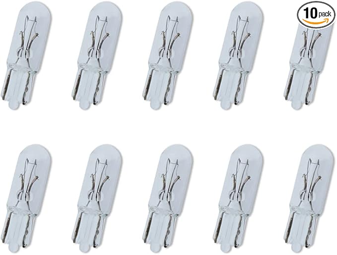 Technical Precision 1.12W Incandescent Bulb Replacement for Jkl 85 28V, T1.75 Wedge Base Bulb - Clear - 10 Pack