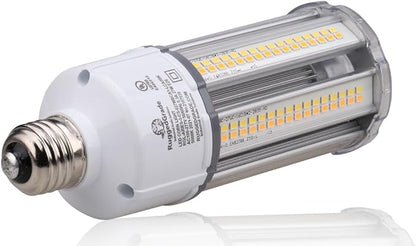 RuggedGrade Aries IV CS Series 80W LED Corn Bulb | 11,600 Lumens | 3000K/4000K/5000K Color Selectable | 277-480V | E39 Mogul Base | DLC 5.1 Premium