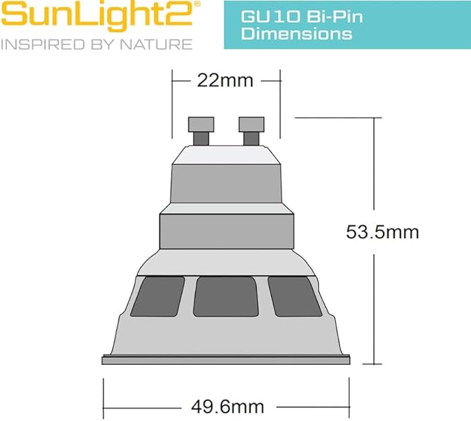 SunLight2® Premium Edition | GU10 LED Bulb 7W | 120V | 3000K - 1800K Dim to Warm | CRI 97 | 24° Narrow Beam MR16 Spotlight | White Finish | 4 Pack|Energy Efficient Flicker Free
