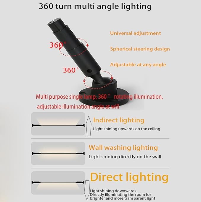 Skyline Steel Strip Light Linear Wall Lamp Strip Family Decoration Steel Bar Villa Aisle Bar DIY Length LED Light Cutting Slim Sconce for Wall Ceiling Floor Lighting,6000K Black 236Inch